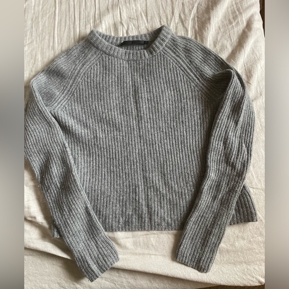 ❤️Sold❤️ Jenni Kayne | Heather Grey 100% Cashmere Sweater - Picture 5 of 11